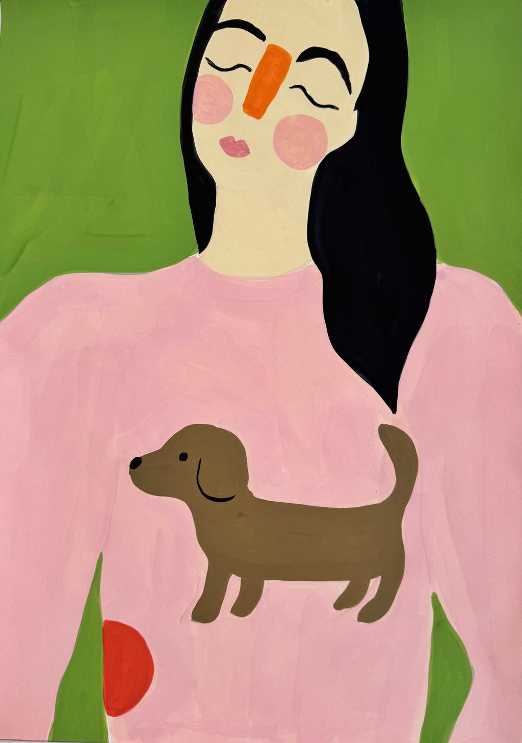 08. Dame med hundegenser