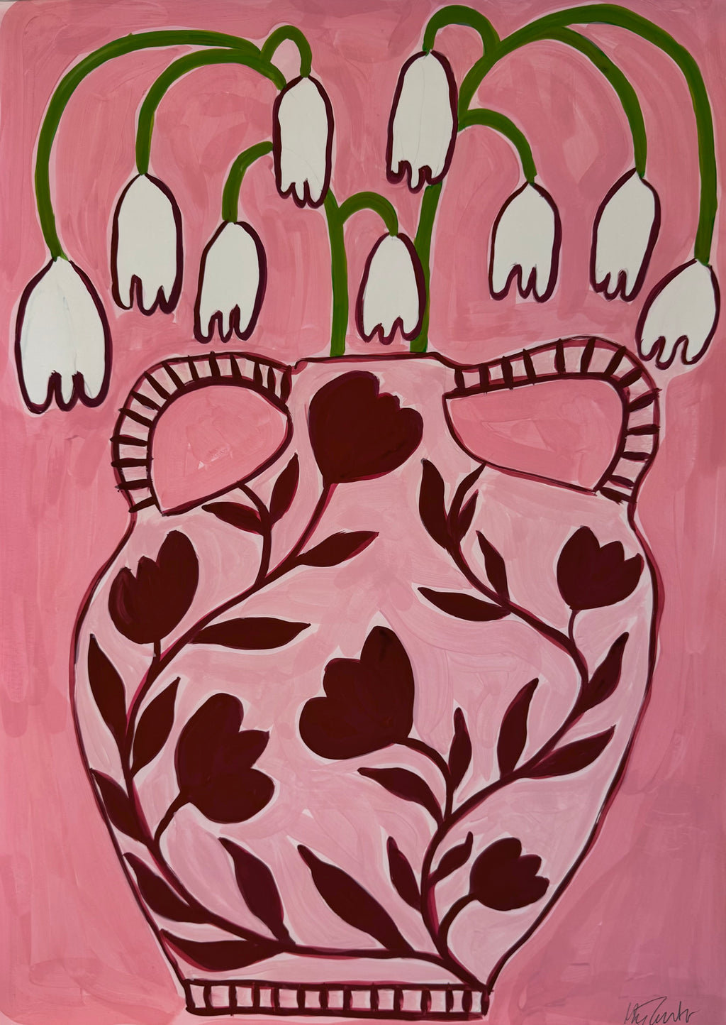 Krukke med blomster