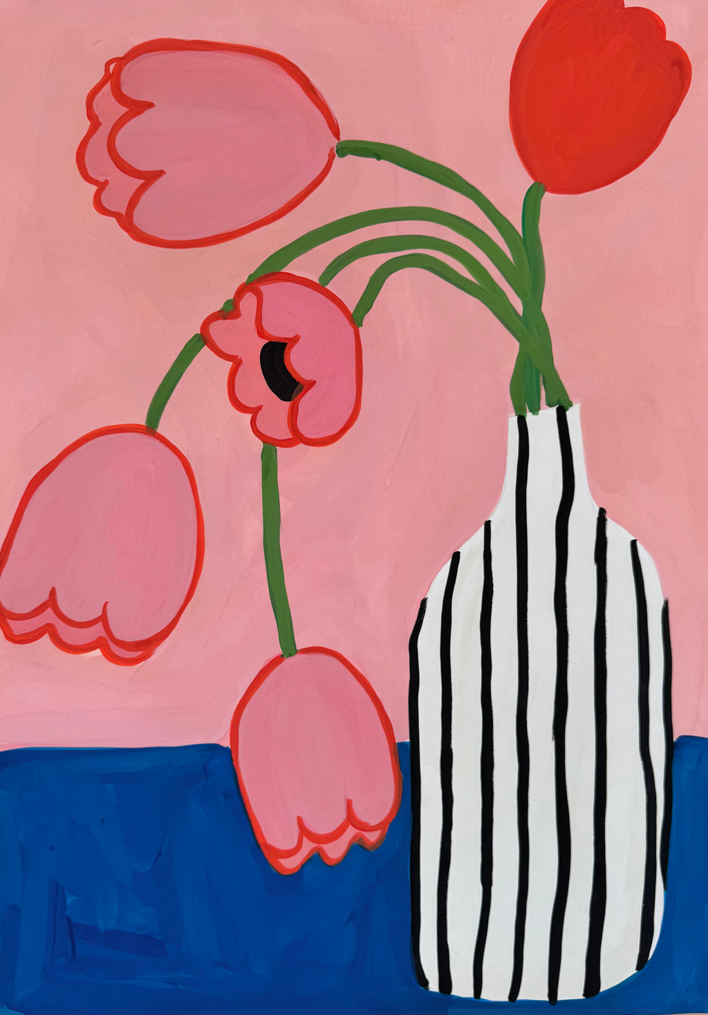 Tulipaner i flaske