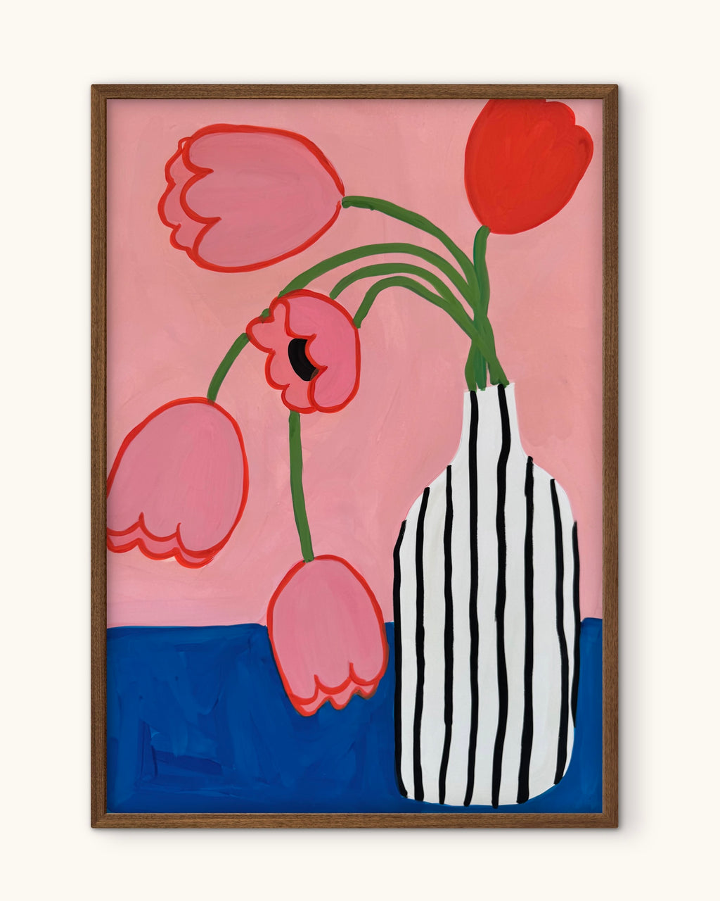 Tulipaner i flaske
