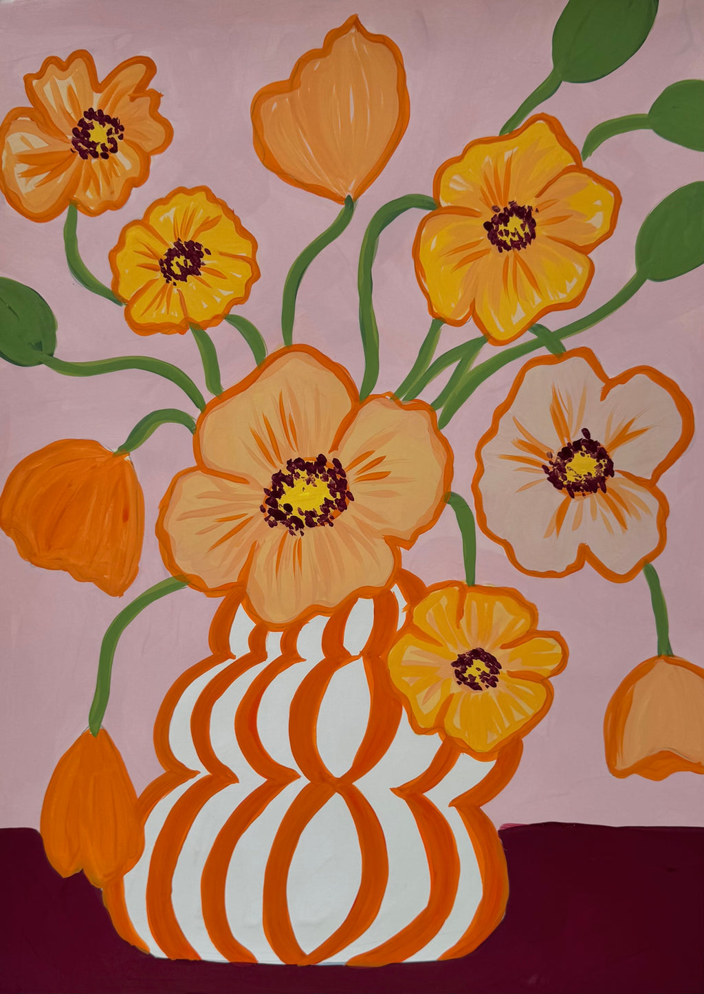 Oransje Valmuer