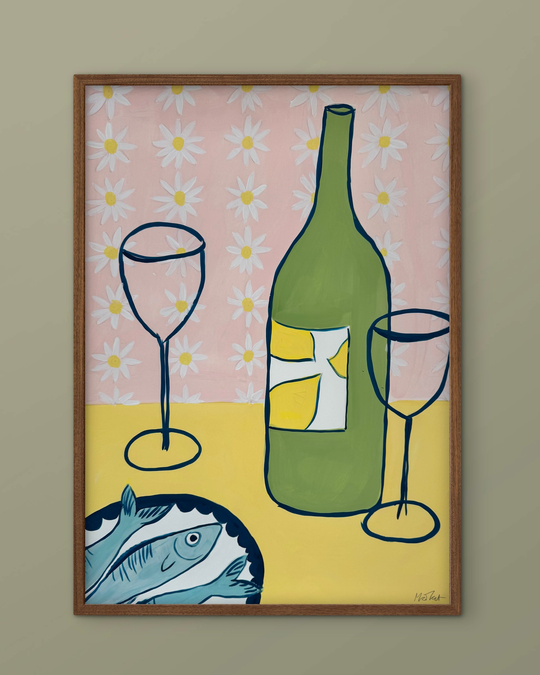 Fisk og vin