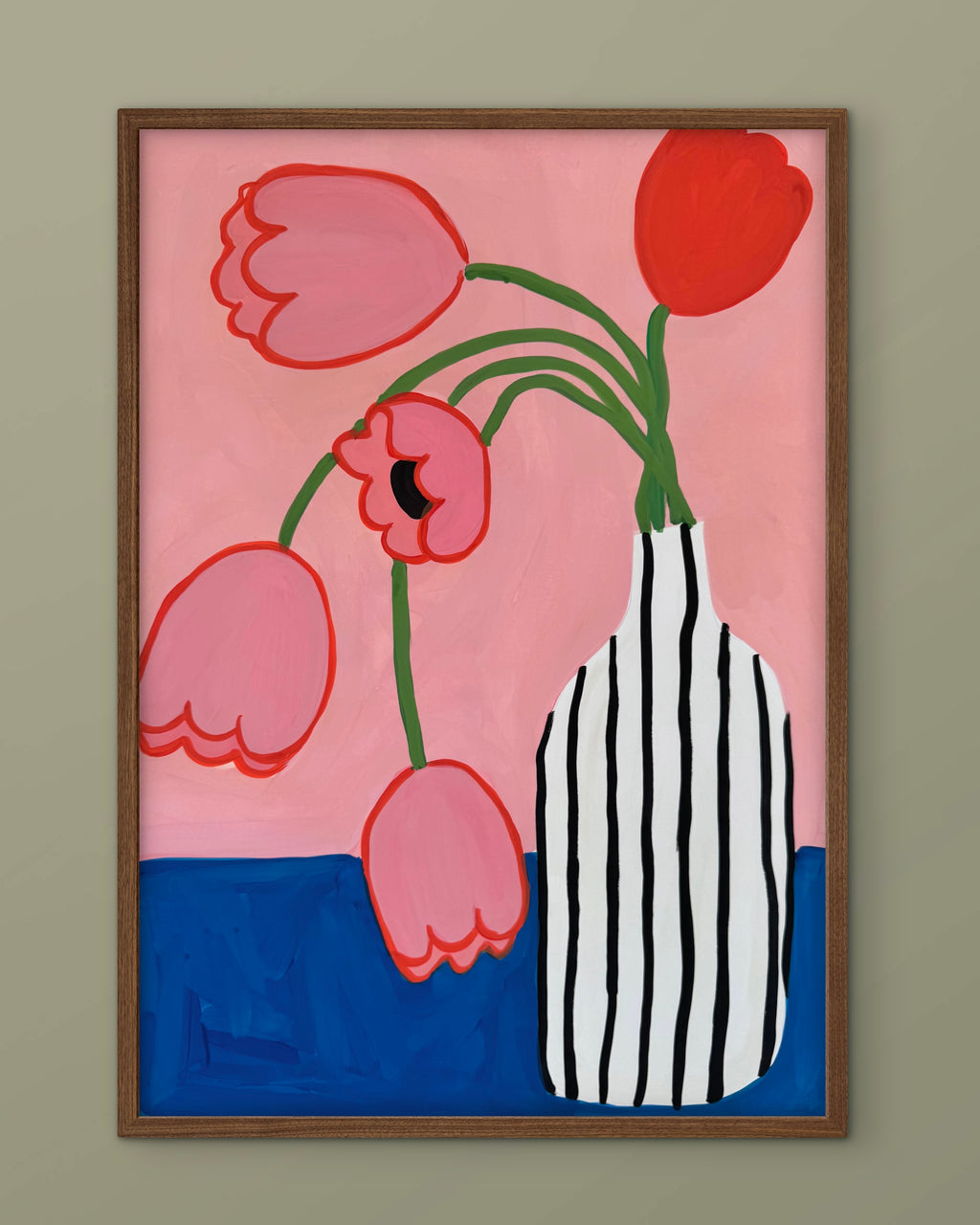 Tulipaner i flaske