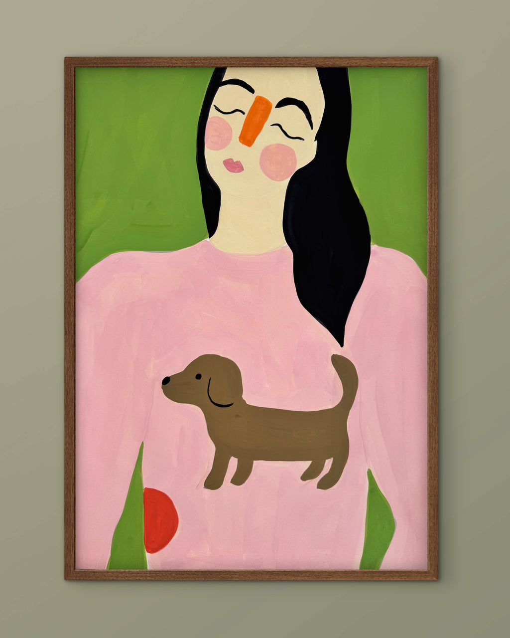 Dame med hundegenser