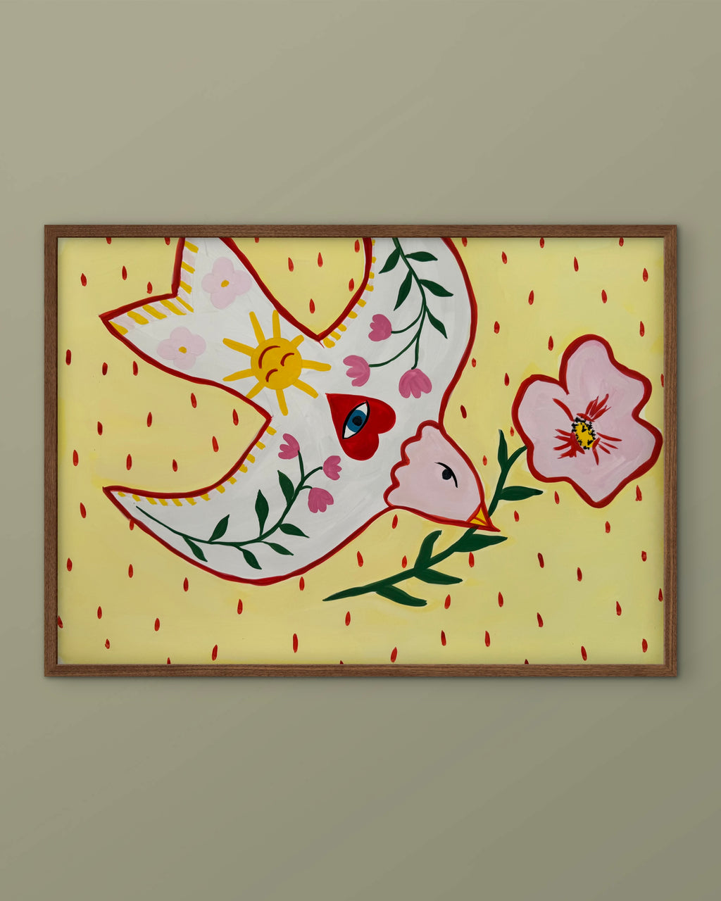Flower power fugl
