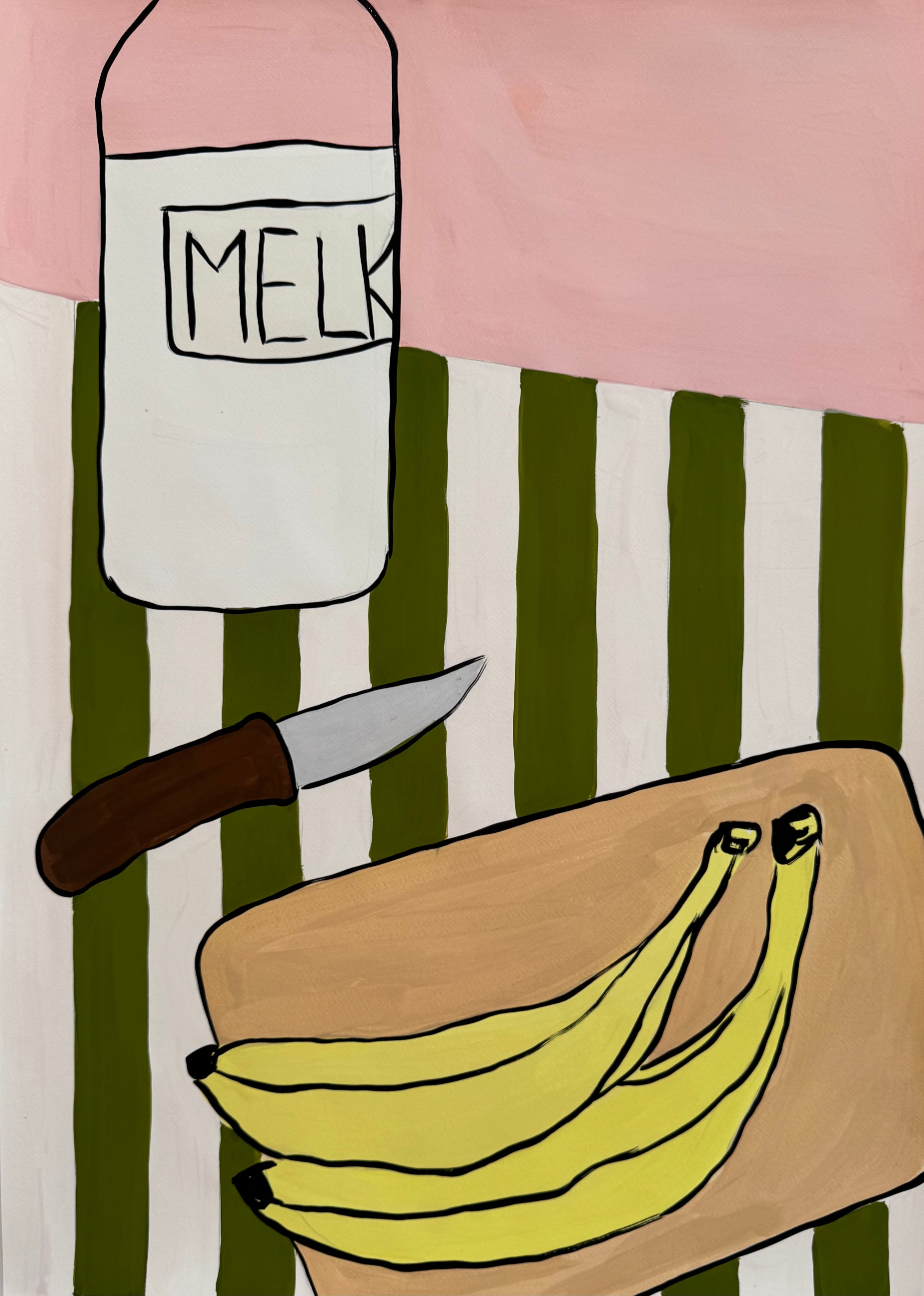 Bananer og melk