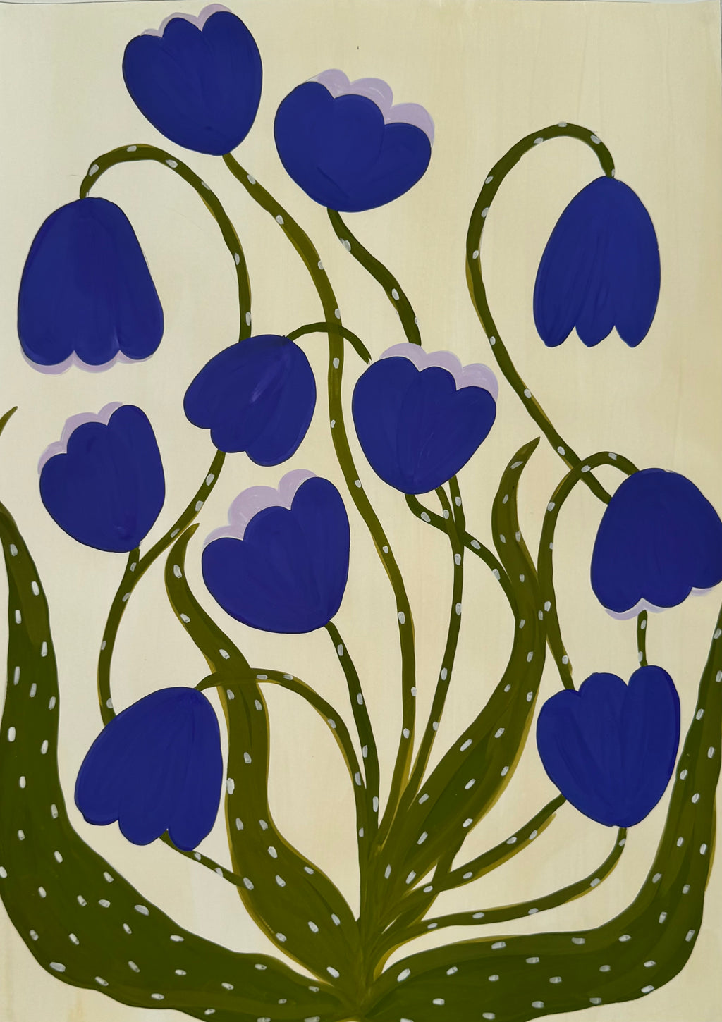 Blå blomster
