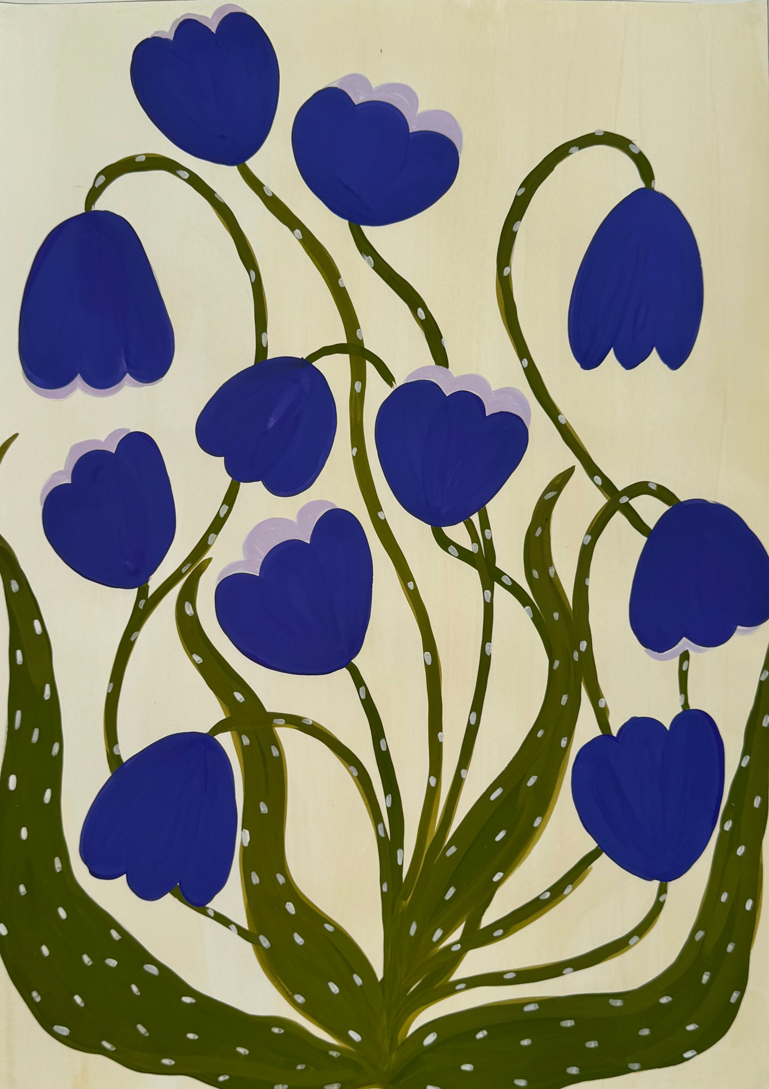 Blå blomster